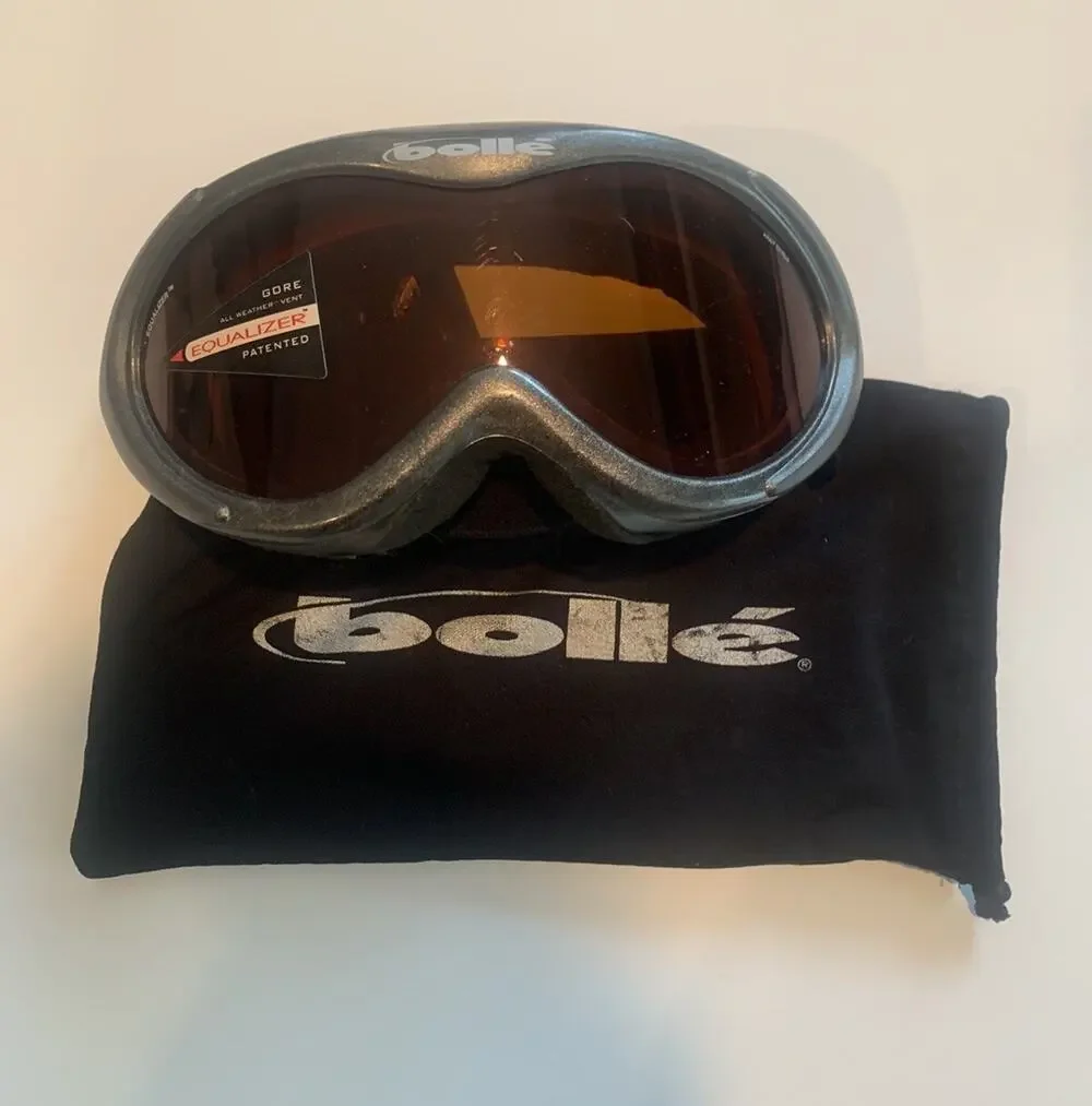 Bolle Equalizer Unisex Ski Goggles, Carbon Gray, Krait Citrus Lens.  NWT